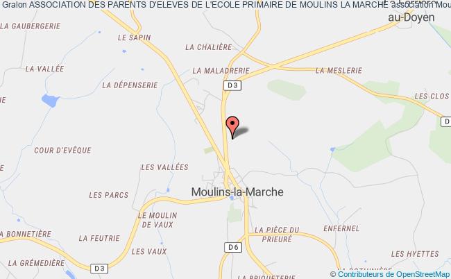 plan association Association Des Parents D'eleves De L'ecole Primaire De Moulins La Marche Moulins-la-Marche