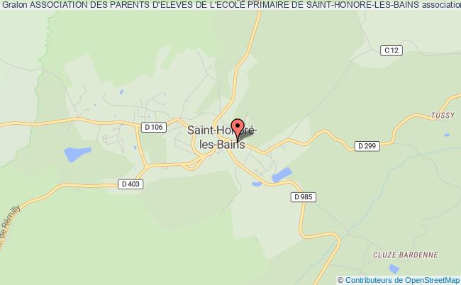 plan association Association Des Parents D'eleves De L'ecole Primaire De Saint-honore-les-bains Saint-Honoré-les-Bains