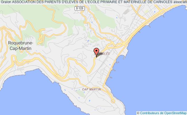 plan association Association Des Parents D'eleves De L'ecole Primaire Et Maternelle De Carnoles Roquebrune-Cap-Martin