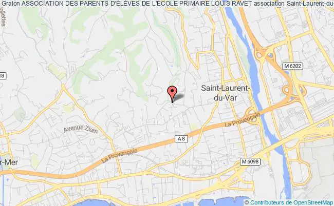 plan association Association Des Parents D'ÉlÈves De L'École Primaire Louis Ravet Saint-Laurent-du-Var