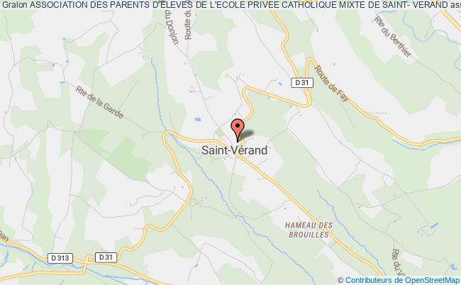 plan association Association Des Parents D'eleves De L'ecole Privee Catholique Mixte De Saint- Verand Saint-Vérand