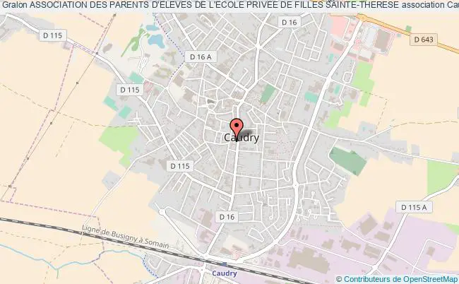 plan association Association Des Parents D'eleves De L'ecole Privee De Filles Sainte-therese Caudry