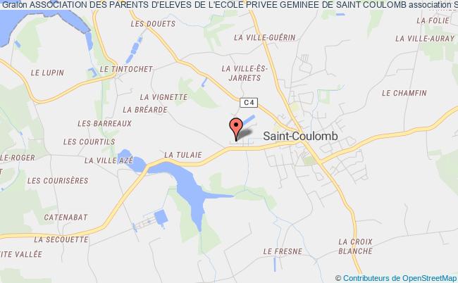 plan association Association Des Parents D'eleves De L'ecole Privee Geminee De Saint Coulomb Saint-Coulomb