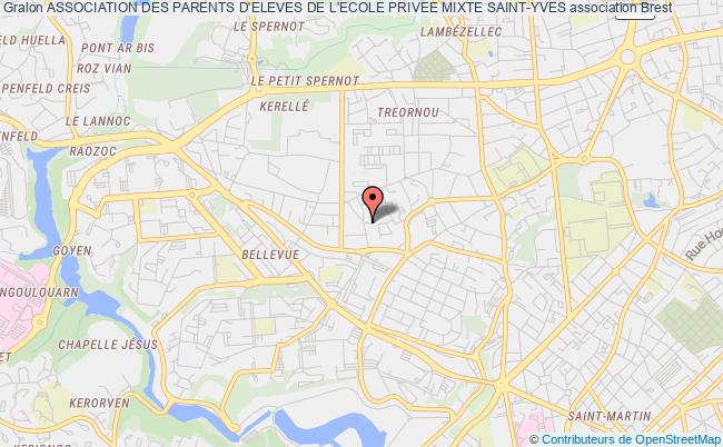 plan association Association Des Parents D'eleves De L'ecole Privee Mixte Saint-yves Brest