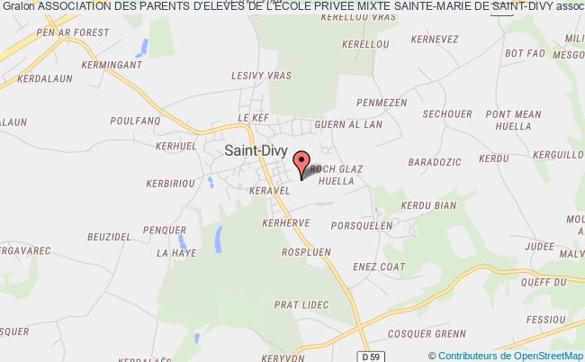 plan association Association Des Parents D'eleves De L'ecole Privee Mixte Sainte-marie De Saint-divy Saint-Divy