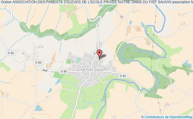 plan association Association Des Parents D'eleves De L'ecole Privee Notre Dame Du Fief Sauvin Montrevault-sur-Èvre