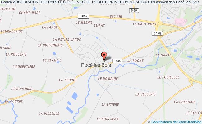 plan association Association Des Parents D'ÉlÈves De L'École PrivÉe Saint-augustin Pocé-les-Bois