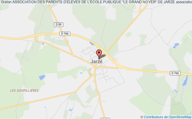 plan association Association Des Parents D'eleves De L'ecole Publique "le Grand Noyer" De Jarze Jarzé Villages