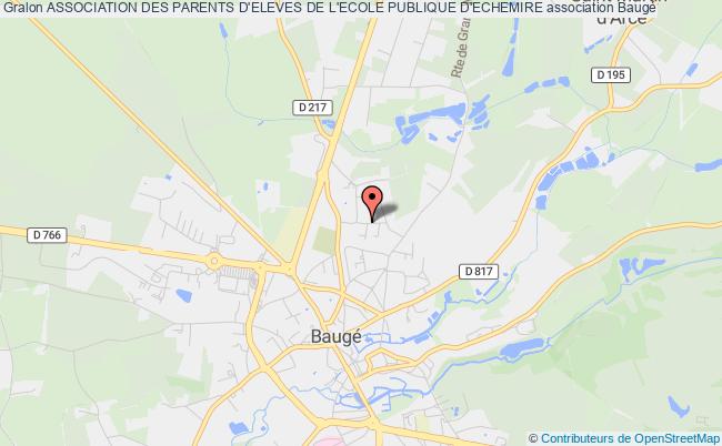 plan association Association Des Parents D'eleves De L'ecole Publique D'echemire Baugé-en-Anjou