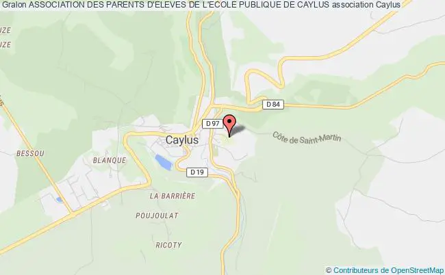 plan association Association Des Parents D'eleves De L'ecole Publique De Caylus Caylus