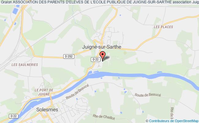 plan association Association Des Parents D'eleves De L'ecole Publique De Juigne-sur-sarthe Juigné-sur-Sarthe