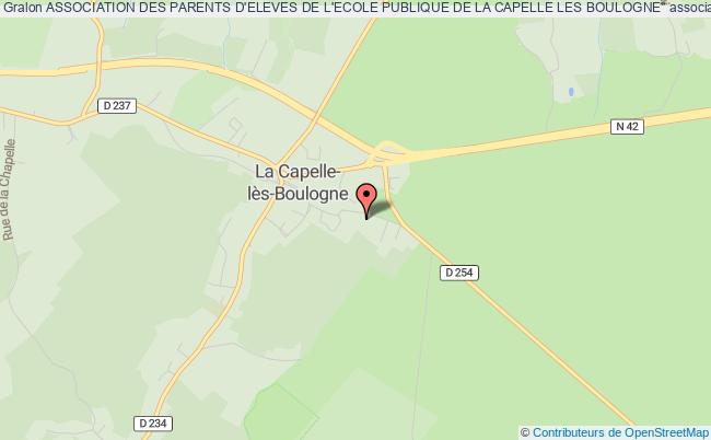 plan association Association Des Parents D'eleves De L'ecole Publique De La Capelle Les Boulogne" La Capelle-lès-Boulogne