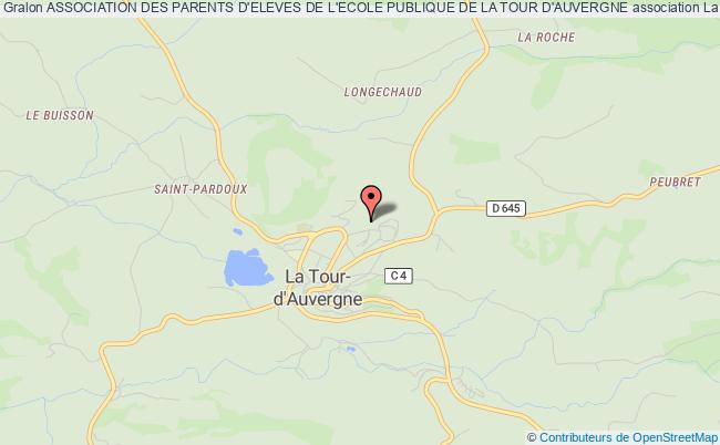 plan association Association Des Parents D'eleves De L'ecole Publique De La Tour D'auvergne La    Tour-d'Auvergne
