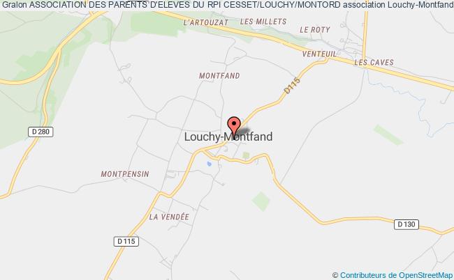 plan association Association Des Parents D'eleves De L'ecole Publique De Louchy Montfand Louchy-Montfand