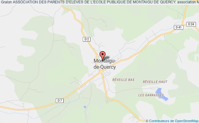 plan association Association Des Parents D'eleves De L'ecole Publique De Montaigu De Quercy. Montaigu-de-Quercy