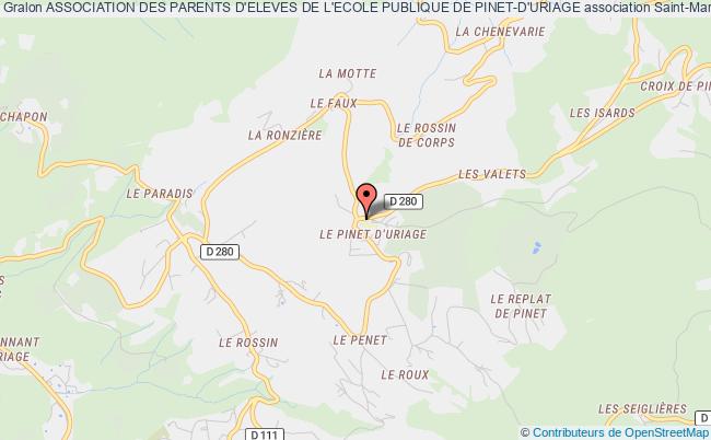 plan association Association Des Parents D'eleves De L'ecole Publique De Pinet-d'uriage Saint-Martin-d'Uriage