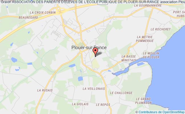 plan association Association Des Parents D'eleves De L'ecole Publique De Plouer-sur-rance Plouër-sur-Rance