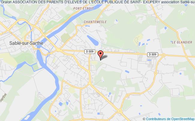 plan association Association Des Parents D'eleves De L'ecole Publique De Saint- Exupery Sablé-sur-Sarthe