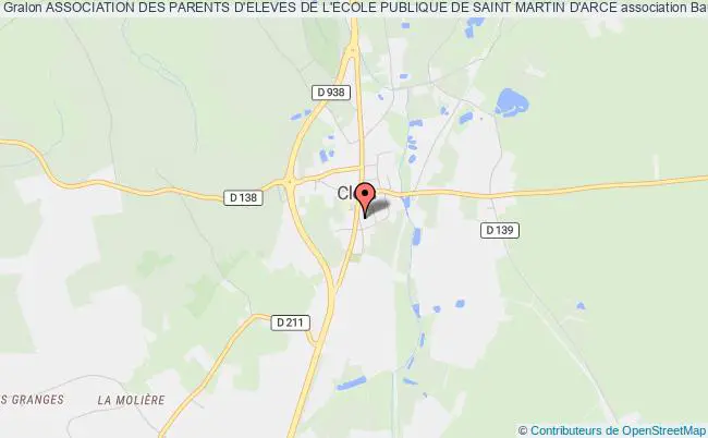 plan association Association Des Parents D'eleves De L'ecole Publique De Saint Martin D'arce Baugé-en-Anjou