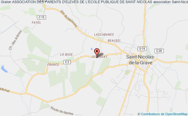 plan association Association Des Parents D'eleves De L'ecole Publique De Saint Nicolas Saint-Nicolas-de-la-Grave