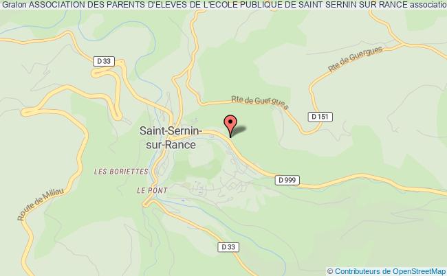 plan association Association Des Parents D'eleves De L'ecole Publique De Saint Sernin Sur Rance Saint-Sernin-sur-Rance