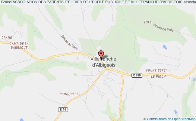 plan association Association Des Parents D'eleves De L'ecole Publique De Villefranche-d'albigeois Villefranche-d'Albigeois