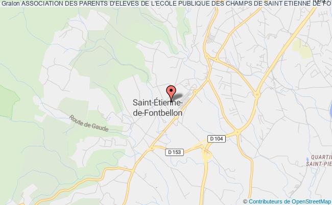 plan association Association Des Parents D'eleves De L'ecole Publique Des Champs De Saint Etienne De Fontbellon - Ape Saint-Étienne-de-Fontbellon