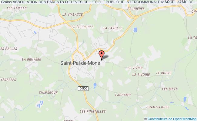 plan association Association Des Parents D'eleves De L'ecole Publique Intercommunale Marcel Ayme De Lichemialle Saint-Pal-de-Mons