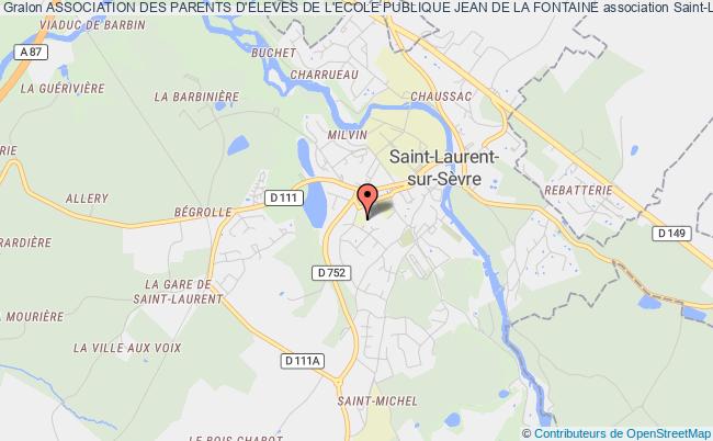 plan association Association Des Parents D'eleves De L'ecole Publique Jean De La Fontaine Saint-Laurent-sur-Sèvre