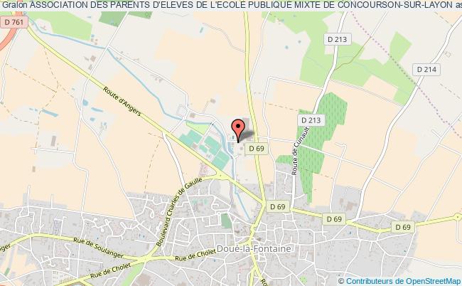 plan association Association Des Parents D'eleves De L'ecole Publique Mixte De Concourson-sur-layon Doué-en-Anjou