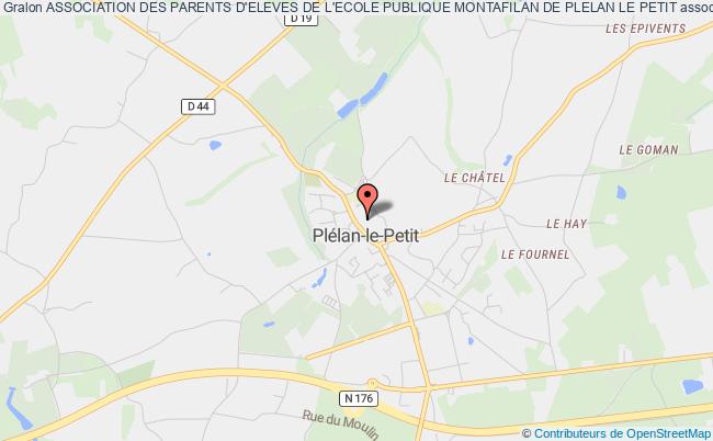 plan association Association Des Parents D'eleves De L'ecole Publique Montafilan De Plelan Le Petit Plélan-le-Petit