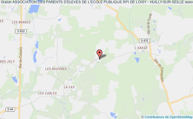 plan association Association Des Parents D'eleves De L'ecole Publique Rpi De Loisy - Huilly-sur-seille Loisy