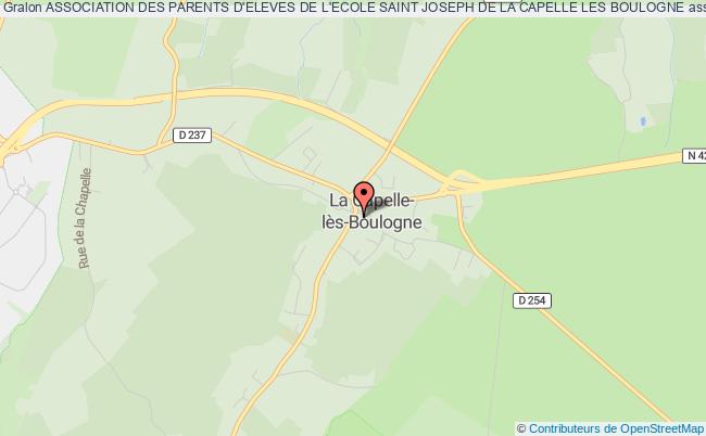 plan association Association Des Parents D'eleves De L'ecole Saint Joseph De La Capelle Les Boulogne La Capelle-lès-Boulogne