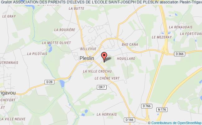 plan association Association Des Parents D'eleves De L'ecole Saint-joseph De Pleslin Pleslin-Trigavou