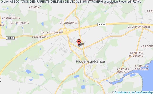 plan association Association Des Parents D'eleves De L'ecole Saint-joseph Plouër-sur-Rance
