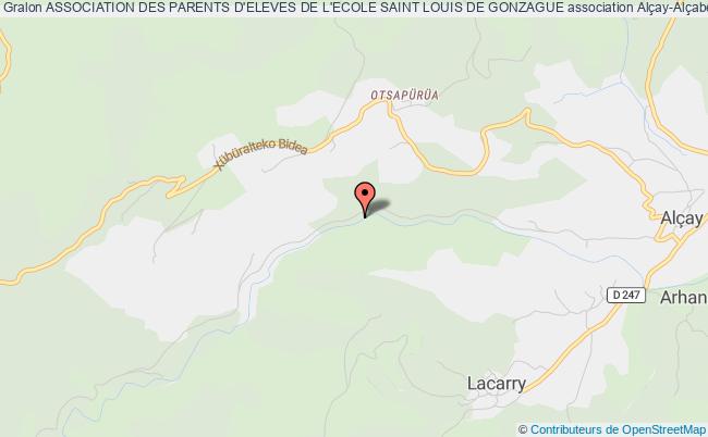 plan association Association Des Parents D'eleves De L'ecole Saint Louis De Gonzague Alçay-Alçabéhéty-Sunharette