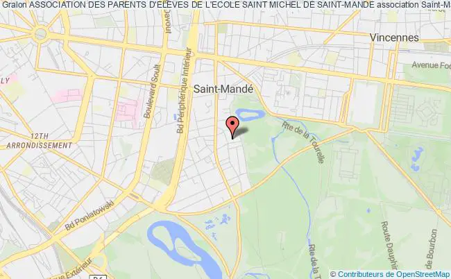 plan association Association Des Parents D'eleves De L'ecole Saint Michel De Saint-mande Saint-Mandé