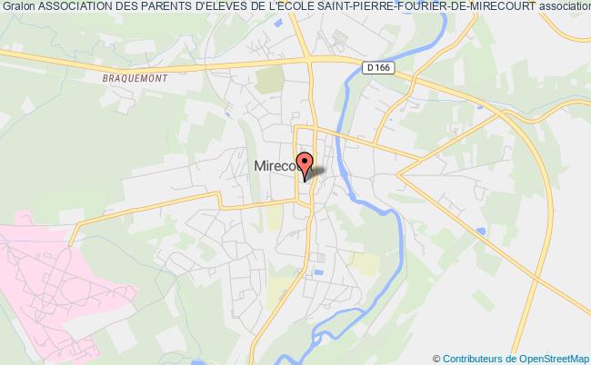 plan association Association Des Parents D'eleves De L'ecole Saint-pierre-fourier-de-mirecourt Mirecourt