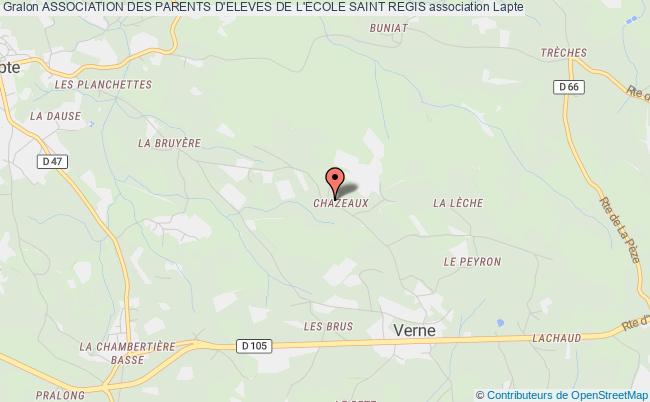 plan association Association Des Parents D'eleves De L'ecole Saint Regis Lapte