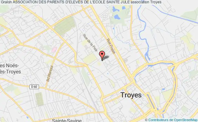 plan association Association Des Parents D'eleves De L'ecole Sainte Jule Troyes