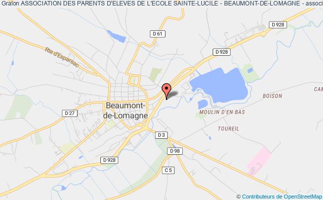 plan association Association Des Parents D'eleves De L'ecole Sainte-lucile - Beaumont-de-lomagne - Beaumont-de-Lomagne
