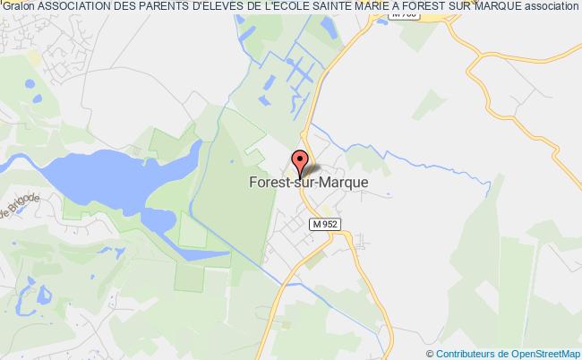 plan association Association Des Parents D'eleves De L'ecole Sainte Marie A Forest Sur Marque Forest-sur-Marque