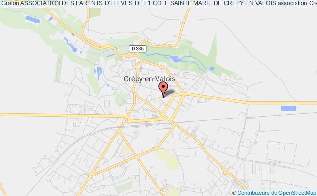 plan association Association Des Parents D'eleves De L'ecole Sainte Marie De Crepy En Valois Crépy-en-Valois