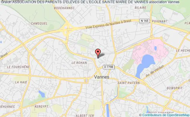 plan association Association Des Parents D'eleves De L'ecole Sainte Marie De Vannes Vannes