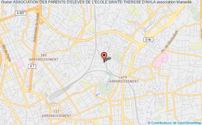 plan association Association Des Parents D'eleves De L'ecole Sainte-therese D'avila Marseille