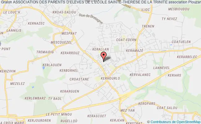 plan association Association Des Parents D'eleves De L'ecole Sainte-therese De La Trinite Plouzané