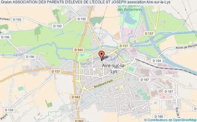 plan association Association Des Parents D'ÉlÈves De L'École St Joseph Aire-sur-la-Lys