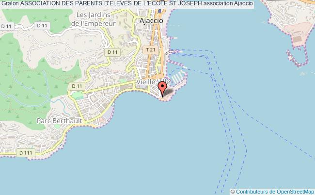 plan association Association Des Parents D'eleves De L'ecole St Joseph Ajaccio