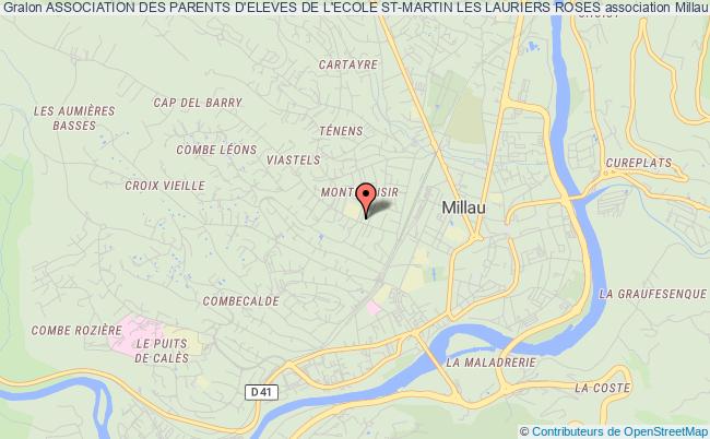 plan association Association Des Parents D'eleves De L'ecole St-martin Les Lauriers Roses Millau