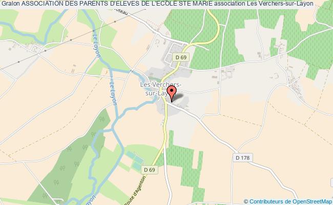 plan association Association Des Parents D'eleves De L'ecole Ste Marie Les Verchers-sur-Layon